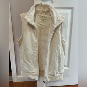 LL Bean fleece lined vest women’s size M